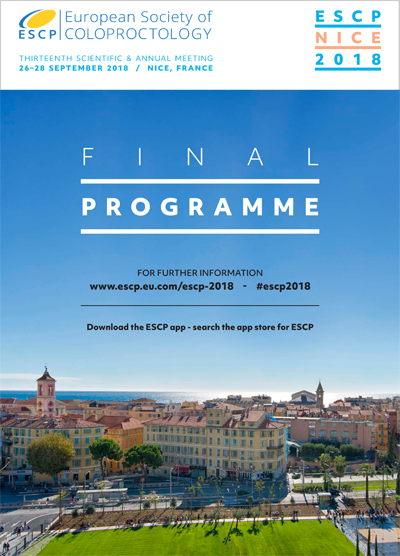 ESCP Nice 2018 Final Programme Cover