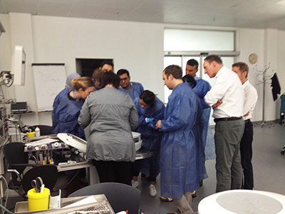 Laparoscopic skills wet lab