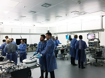 Laparoscopic skills wet lab