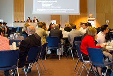 Attendees seated at a workshop