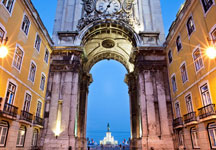 Grand arch in Lisbon