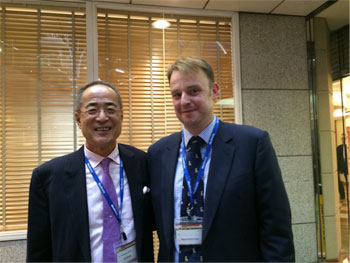 Martyn Evans and Professor Maeda