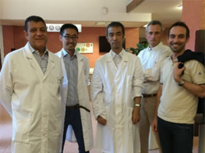 Akiyoshi with Peritoneal Malignancy Program team