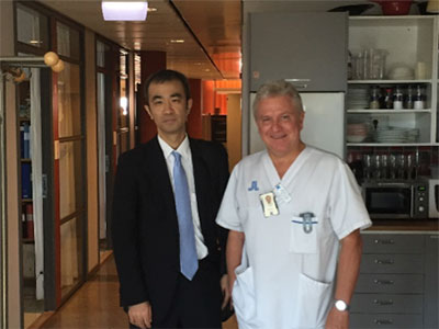 Professor Holm and Takashi Akiyoshi