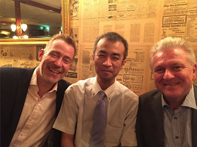 Professor Nilsson and Professor Holm with Takashi Akiyoshi