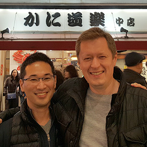 Fraser Smith and Dr Uemura in Osaka