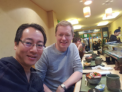 Sushi with Dr Konishi