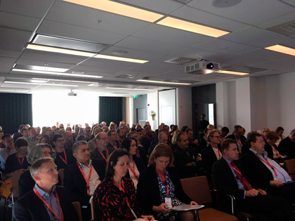 View of class attendees from front