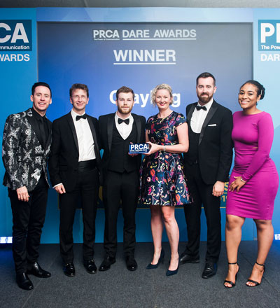 ESCP PRCA DARE Award presentation