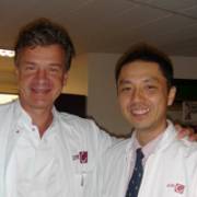 Hiroyoshi Matsuoka with Dr Willem Bemelman at AMC in Amsterdam